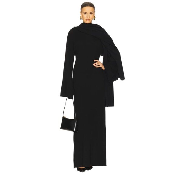 Helsa Briella Cashmere Knit Scarf in Black One Size New Womens Shawl Wrap - Picture 1 of 6